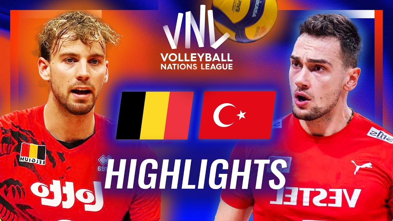 خلاصه والیبال بلژیک 0-3 ترکیه (لیگ ملت های والیبال)