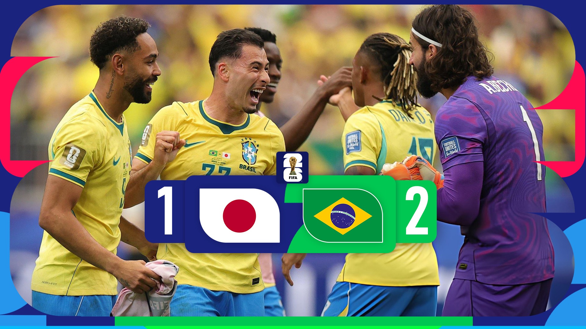 خلاصه بازی برزیل 2-1 ژاپن