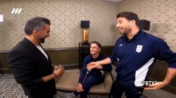 پشت صحنه مصاحبه جالب با بازیکنان تیم ملی در امارات