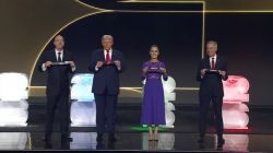 روسای جمهور کانادا، مکزیک و آمریکا به صورت نمادین قرعه های خود را از گلدان ها خارج کردند