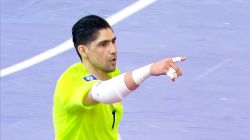 گل دوم تیم ملی فوتسال ایران به عربستان (باقر محمدی دروازه بان ایران)