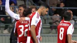 گل اول المپیاکوس به آستراس تریپولیس (تاثیرگذاری مهدی طارمی)