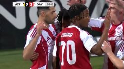 گل سوم المپیاکوس به آستراس تریپولیس (پاس گل مهدی طارمی)