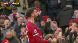 گل دوم منچستریونایتد به تاتنهام (برونو فرناندز)