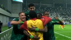 گل سوم الشرطه به الدحیل (دبل سامبو)