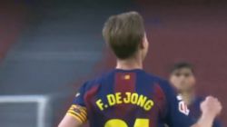 گل دوم بارسلونا به لوانته (دی یونگ)