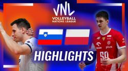 خلاصه بازی اسلوونی 3-2 لهستان (لیگ ملت های والیبال)