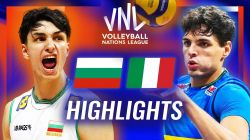 خلاصه بازی چین بلغارستان 3-2 ایتالیا (لیگ ملت های والیبال)