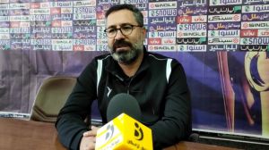 کنفرانس خبری اکبر محمدی سرمربی مس کرمان پس از برتری مقابل مس سونگون