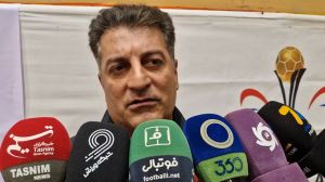 صحبتهای علی صانعی در حاشیه افتتاحیه رقابتهای فوتسال جام عدالت شبستریهای مقیم تهران