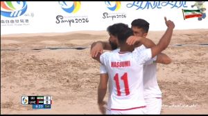 گل اول فوتبال ساحلی ایران به امارات (موحد محمدپور)