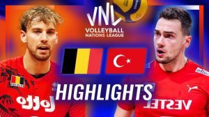 خلاصه والیبال بلژیک 0-3 ترکیه (لیگ ملت های والیبال)