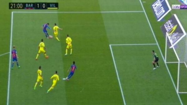 گل نیمار به ویارئال آفساید بود عکس