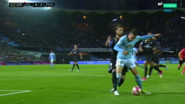  جنجالی ترین صحنه بازی سلتا-رئال مادرید  عکس