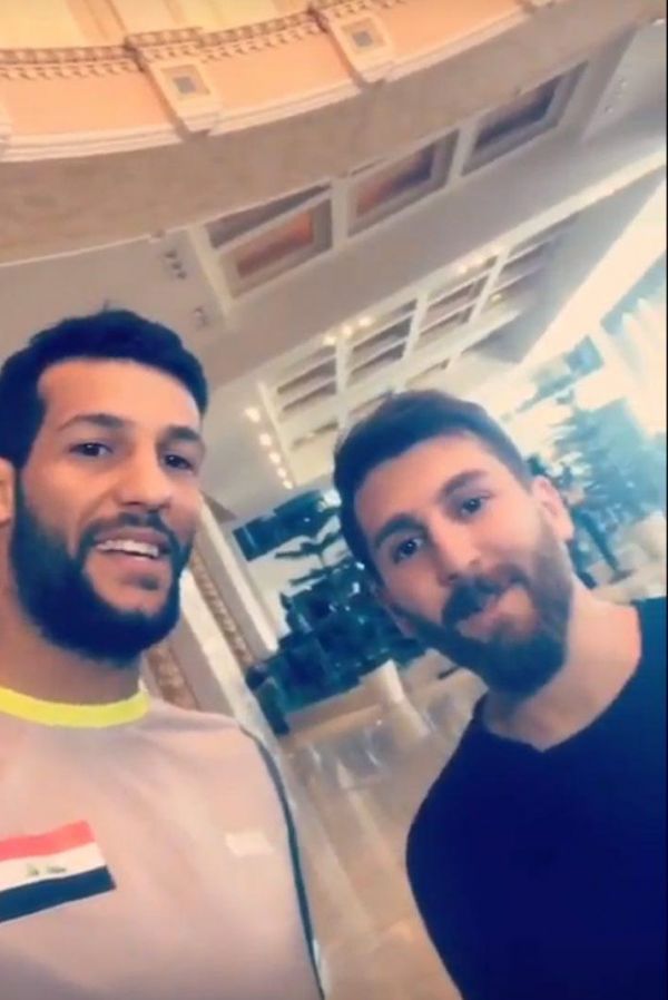 سعد ناطق در کنار مسی ایرانی عکس