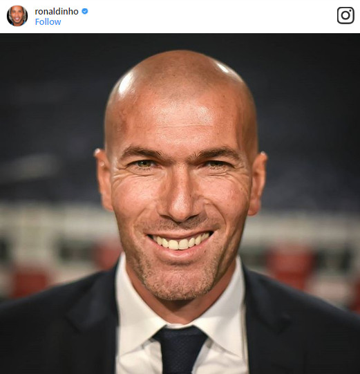 تبریک ویژه شاعر فوتبال به زیدان عکس