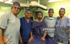  امید ابراهیمی تحت عمل عمل جراحی قرار گرفت  عکس