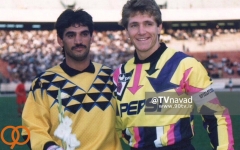 نوستالژی بهزاد غلامپور در کنار بودو ایلگنر دروازه بان تیم ملی آلمان