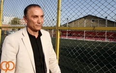  حمید درخشان در جایگاه ویژه ورزشگاه آزادی+ عکس