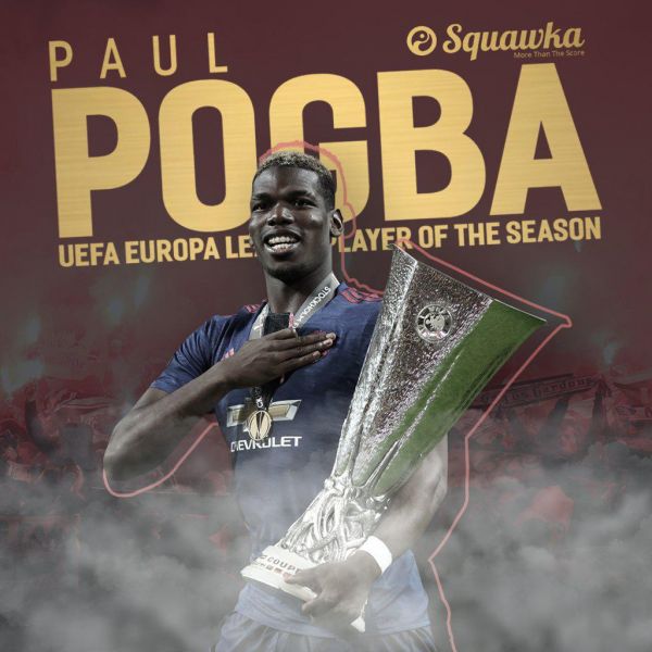 پوگبا، بهترین بازیکن لیگ اروپا فصل 2016-17 عکس