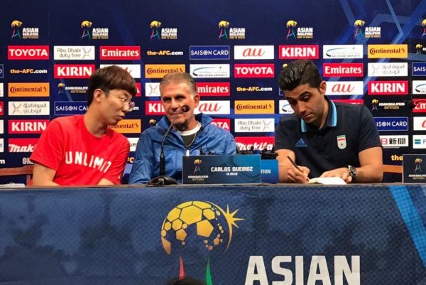 شعر و آواز کیروش برای خبرنگاران کرهای