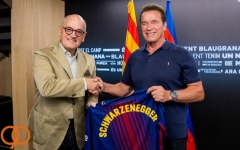  آرنولد، مهمان ویژه باشگاه بارسلونا؛ فوتبالی که این تیم ارائه می کند فوق العاده است