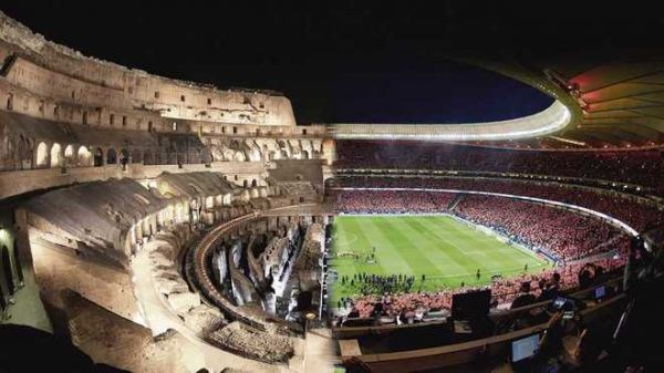 شباهت ورزشگاه اتلتیکو با تماشاخانه های روم باستان عکس