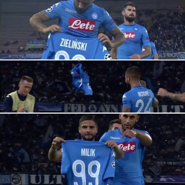 اشتباه ناپلی ها در شادی بعد از گل عکس