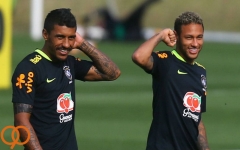  مصدومیت نیمار در تیم ملی برزیل با تکل پائولینیو