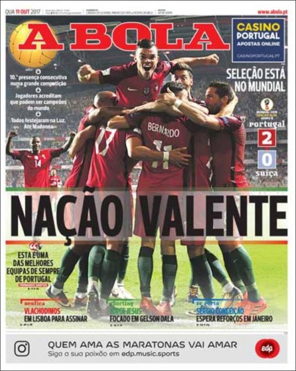  روزنامه های پرتغال یک روز پس از صعود  عکس