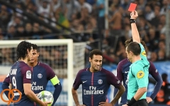  به دلیل دریافت کارت قرمز، نیمار یک جلسه از همراهی پاریسن ژرمن محروم شد