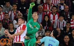 بوسکتس بارسلونا بخش بزرگی از پیروزی مقابل اتلتیک بیلبائو را مدیون تراشتگن است