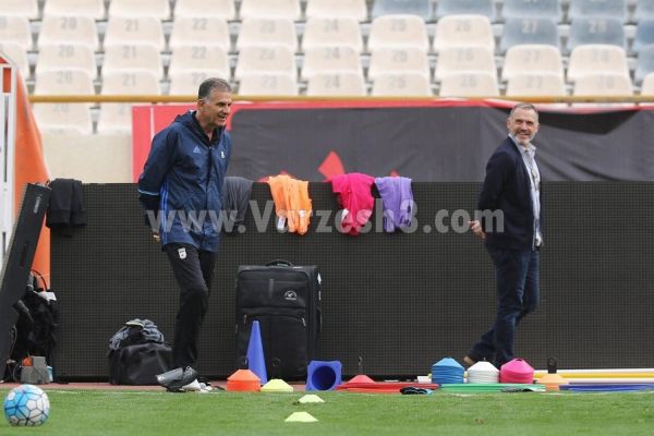  تمرین ملی پوشان و کی روش در جمعه بازار  عکس