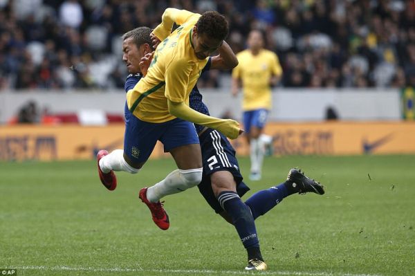  برتری برزیل برابر ژاپن در روز تلخ و شیرین نیمار  عکس