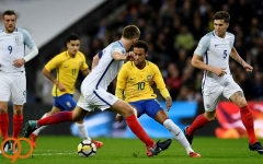  انگلیس ۰ - ۰ برزیل؛ تساوی کسل کننده در ومبلی