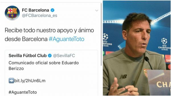  واکنش بارسلونا به بیماری سرمربی سویا  عکس