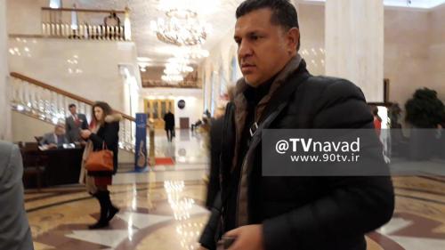 علی دایی وارد هتل رادیسون مسکو شد عکس