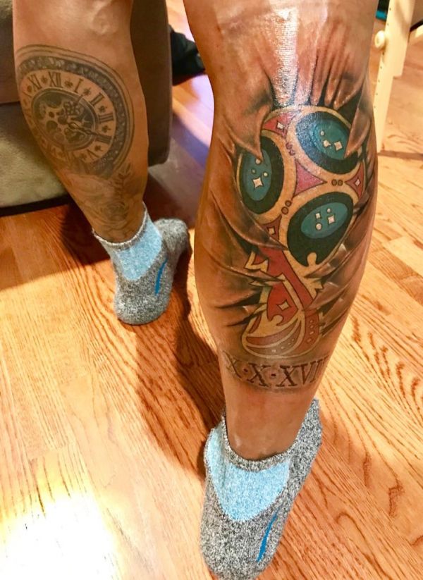  تتوی جام جهانی روی پای ستاره پاناما  عکس