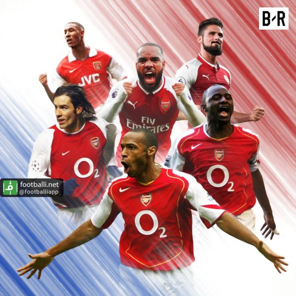 پانصدمین گل بازیکنان فرانسوی برای آرسنال اختصاصی از فوتبالی