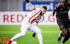 جام حذفی یونان پیروزی ارزشمند المپیاکوس با گلزنی انصاریفرد