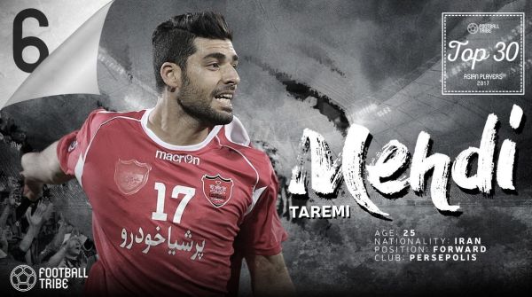  طارمی ششمین فوتبالیست برتر آسیا در سال 2017