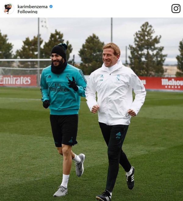 بازگشت کریم بنزما به تمرینات رئال مادرید عکس