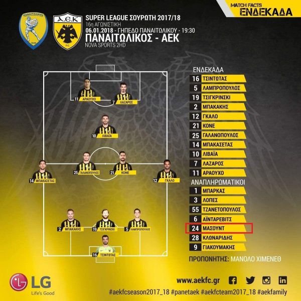  شروع کار شجاعی در آ اِک آتن با نیمکت‌نشینی