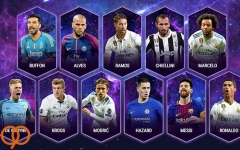  تیم منتخب سال 2017 یوفا؛ حضور 5 بازیکن از رئال مادرید