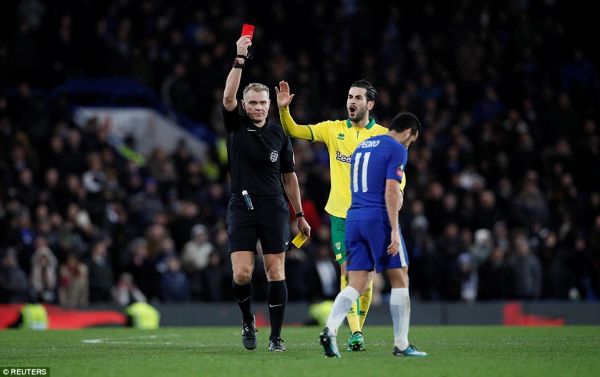  دبل ستاره های چلسی در دریافت کارت قرمز  عکس