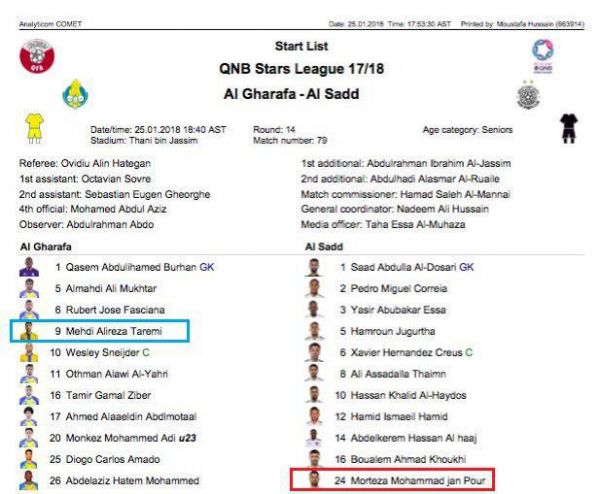 پایان محرومیت؛ طارمی برای الغرافه بازی می‌کند