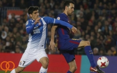  بوسکتس  اسپانیول را سر جای خود نشاندیم؛ برای تمام جام ها می جنگیم