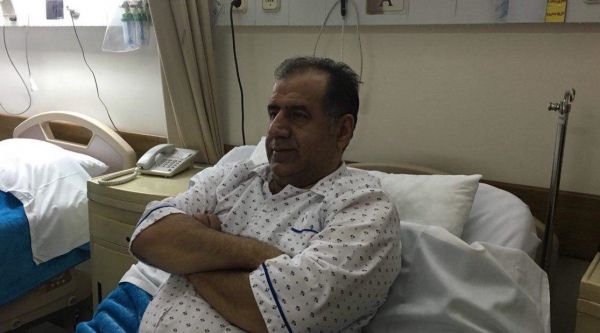 علی خسروی در بیمارستان بستری شد عکس