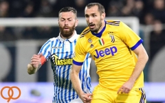 مصدومیت کیهلینی در بازی یوونتوس و اسپال