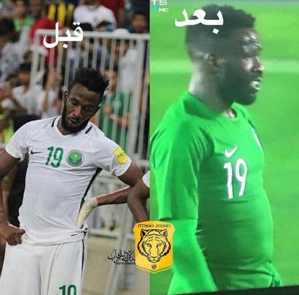  چاق شدن مهاجم عربستان در اسپانیا